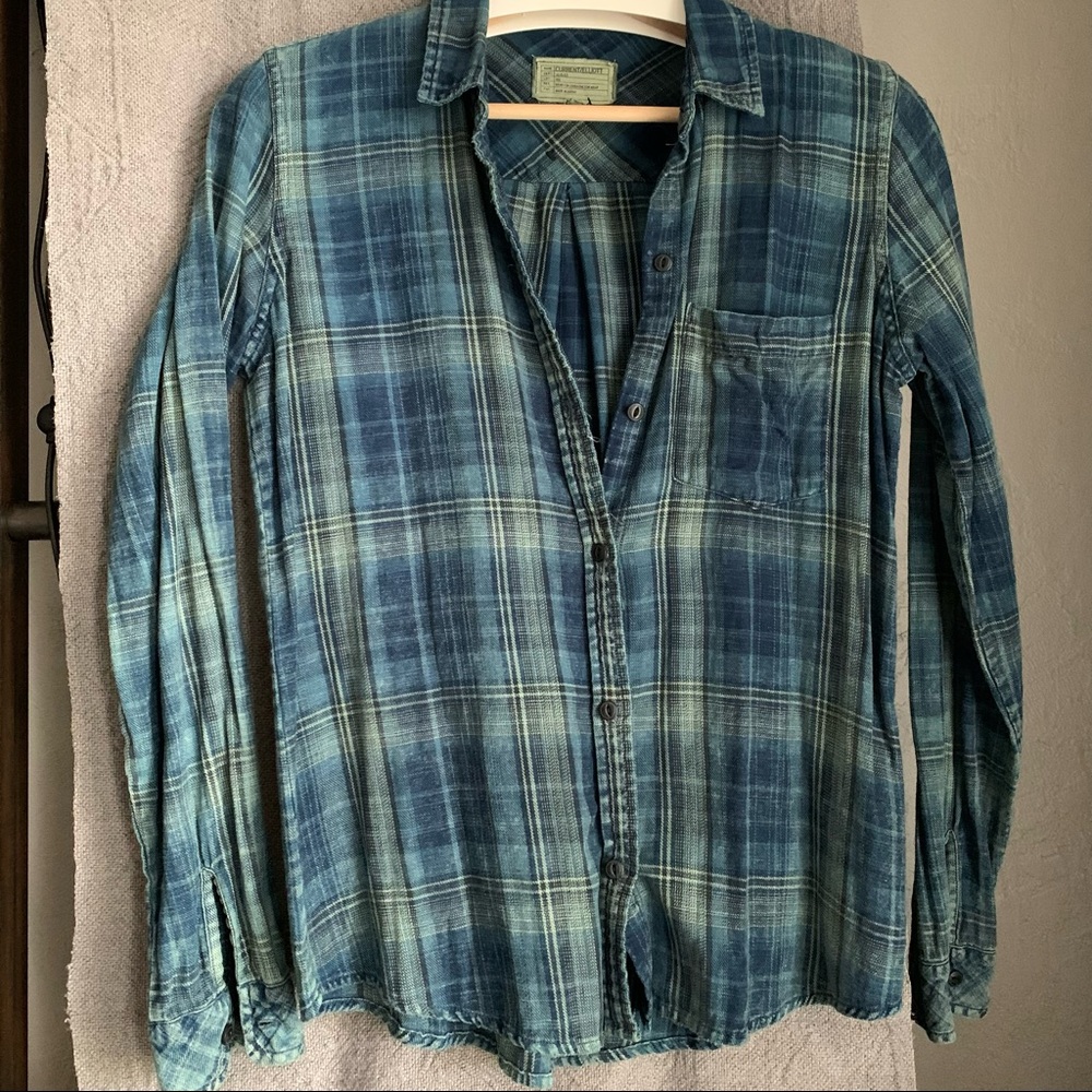 Current/Elliott Workwear slim boy shirt. Size 1/S